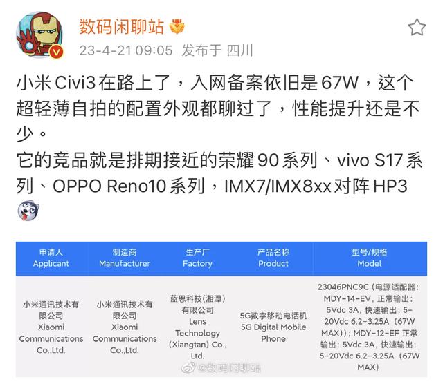 小米CIVI 3领衔，自拍手机还能玩出哪些新花样？