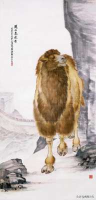 怡然自得-《骆驼》——外表高大威猛，神态憨厚可掬，怡然自得