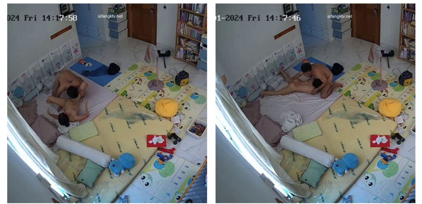 黑客破解家庭摄像头偷拍白天把核子送去上学了夫妻肆无忌惮的做爱