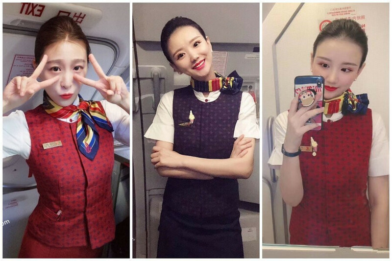 【真实空姐】各大航空美丽空姐❤️不欲人知的真实反差