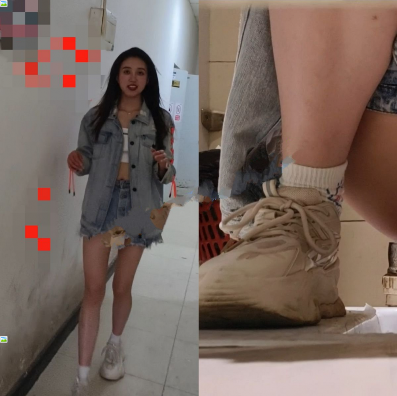 最新流出❤️牛逼屌丝厕拍高颜值美女嘘嘘兰花手擦逼出来搭讪美女假装问路