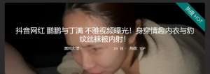 山西 300 万粉丝网红丁满的性爱视频网被曝光  身穿情趣内衣 豹纹肉丝内射