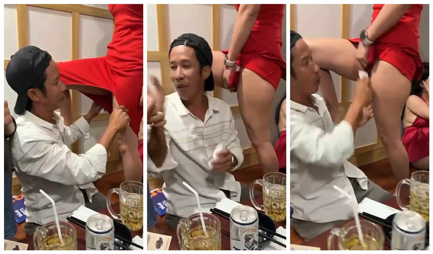 某工程项目方经理请包工头吃饭,说只要你亲我女秘书的逼,这个工程就交给你做,还温馨提示刚刚内射了