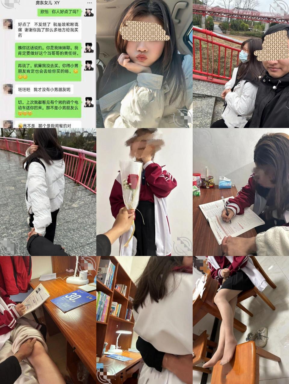 从牵手到发生关系一步步勾引房东19岁女儿欣怡小可爱还在上学，从懵懂调教成小母狗肏喷水打野战