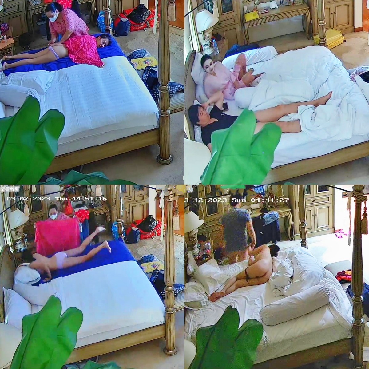 黑客破解家庭网络摄像头偷拍夫妻私密生活❤️大白奶子年轻少妇和老公啪啪淫叫声真大